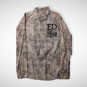 *SOLD* Ed Hardy Men's Button Down Shirt